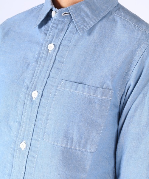 JAPAN BLUE JEANS（ジャパンブルージーンズ）の「シャンブレーシャツ（シャツ/ブラウス・レディース・ライトインディゴブルー・M/S）」の5枚目の写真
