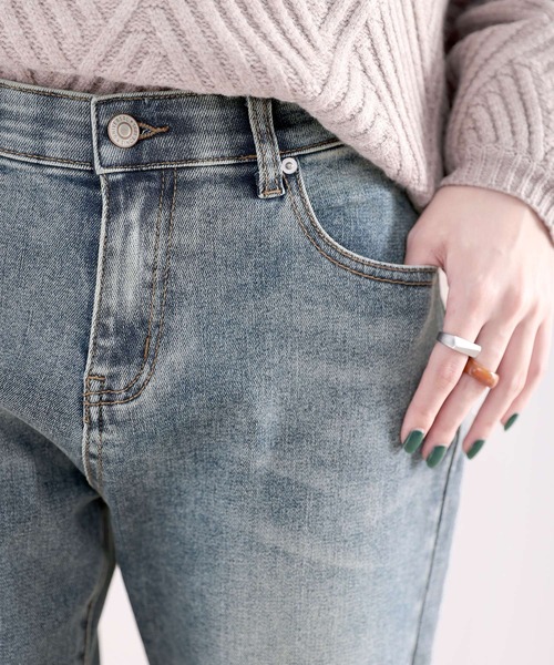 classicalelf（クラシカルエルフ）の「病みつきストレッチ！ウエストゴムケミカルテーパードデニムパンツ（デニムパンツ・レディース・ブラック/ブルー・SMALL/MEDIUM/LARGE/X-LARGE/XX-LARGE）」の10枚目の写真