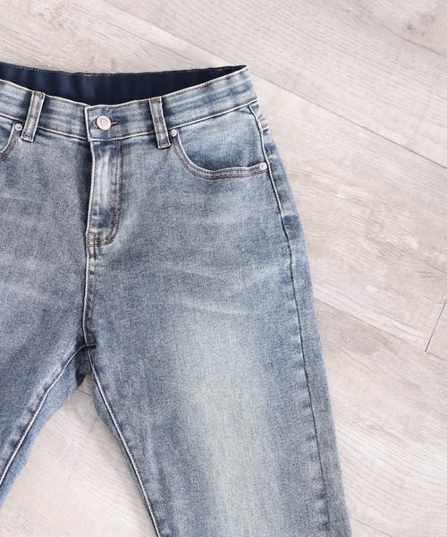 classicalelf（クラシカルエルフ）の「病みつきストレッチ！ウエストゴムケミカルテーパードデニムパンツ（デニムパンツ・レディース・ブラック/ブルー・SMALL/MEDIUM/LARGE/X-LARGE/XX-LARGE）」の21枚目の写真