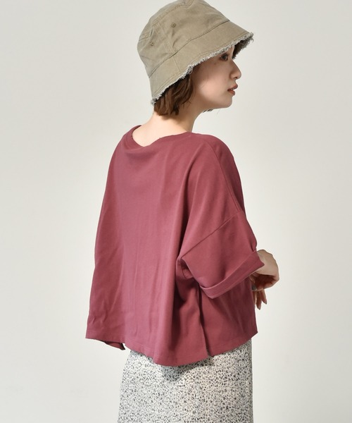 RETRO GIRL(レトロガール)の「カレッジロゴショートTee(Tシャツ/カットソー・レディース・ブルー/レッド/チャコールグレー/オフホワイト・FREE)」の22枚目の写真