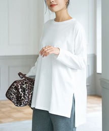 coca（coca） | ＼新色登場／シルキータッチヘムスクエアロンTEE(Tシャツ/カットソー)