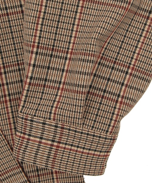 UNION STATION（ユニオンステーション）の「T/Rチェックシャツブルゾン（シャツ/ブラウス・メンズ・ブラウン系その他/グリーン系その他・S/M/L）」の8枚目の写真