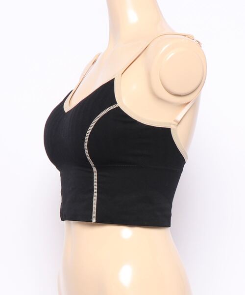 Alley by w closet（アリーバイダブルクローゼット）の「【Alley】パイピングブラトップ（その他トップス・レディース・キャメル/ブラック・FREE）」の5枚目の写真