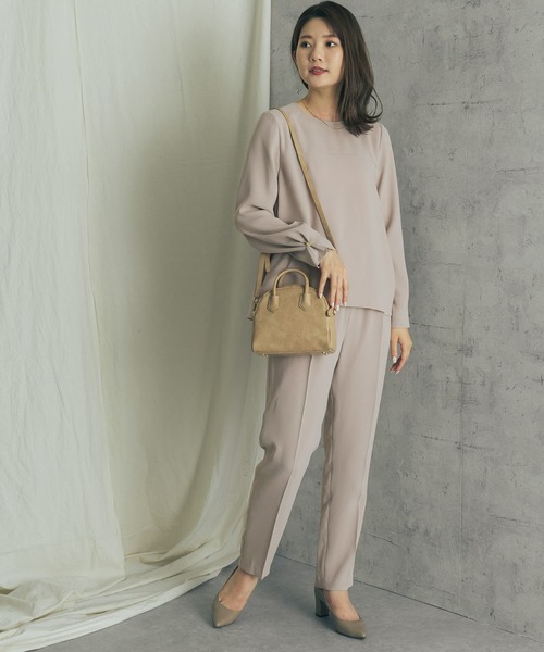 URBAN RESEARCH ROSSO（アーバンリサーチロッソ）の「ダブルクロスセンプレイージーパンツ（その他パンツ・レディース・モカ/ネイビー・36/38）」の21枚目の写真