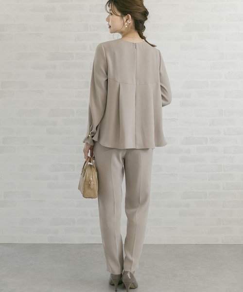 URBAN RESEARCH ROSSO（アーバンリサーチロッソ）の「ダブルクロスセンプレイージーパンツ（その他パンツ・レディース・モカ/ネイビー・36/38）」の6枚目の写真