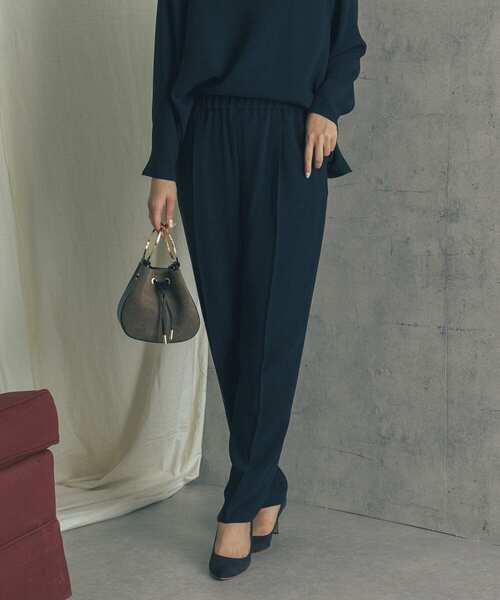 URBAN RESEARCH ROSSO（アーバンリサーチロッソ）の「ダブルクロスセンプレイージーパンツ（その他パンツ・レディース・モカ/ネイビー・36/38）」の19枚目の写真