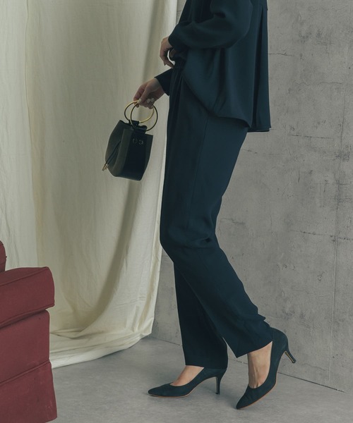 URBAN RESEARCH ROSSO（アーバンリサーチロッソ）の「ダブルクロスセンプレイージーパンツ（その他パンツ・レディース・モカ/ネイビー・36/38）」の9枚目の写真