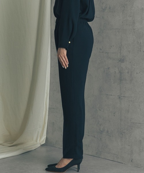 URBAN RESEARCH ROSSO（アーバンリサーチロッソ）の「ダブルクロスセンプレイージーパンツ（その他パンツ・レディース・モカ/ネイビー・36/38）」の12枚目の写真