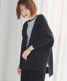 coen | ［洗える］カタアゼリラックスVネックカーディガン（WEB限定カラー）(カーディガン/ボレロ)