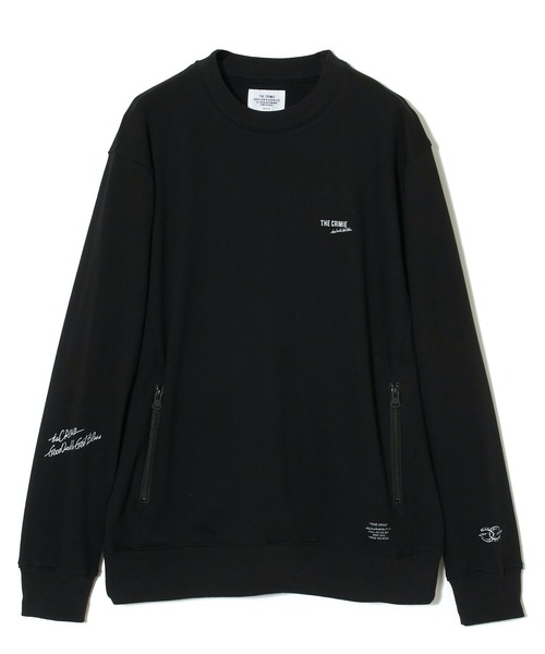 CRIMIE(クライミー)の「SMALL LOGO CREW NECK SWEAT(スウェット・メンズ・ブラック/チャコールグレー・M/L/XL/XXL/S)」の4枚目の写真