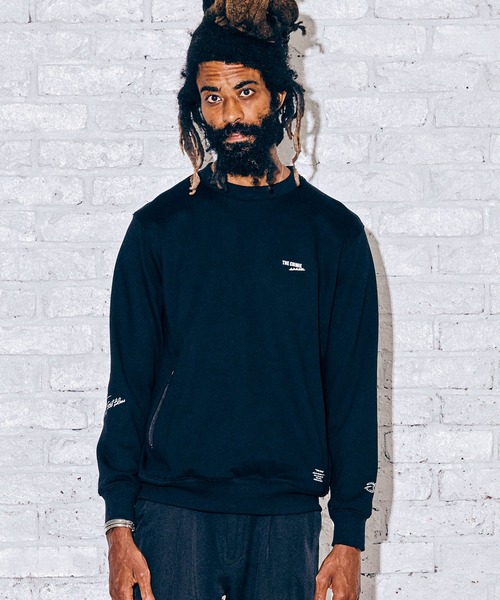 CRIMIE(クライミー)の「SMALL LOGO CREW NECK SWEAT(スウェット・メンズ・ブラック/チャコールグレー・M/L/XL/XXL/S)」の6枚目の写真