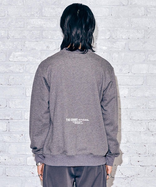 CRIMIE(クライミー)の「SMALL LOGO CREW NECK SWEAT(スウェット・メンズ・ブラック/チャコールグレー・M/L/XL/XXL/S)」の12枚目の写真