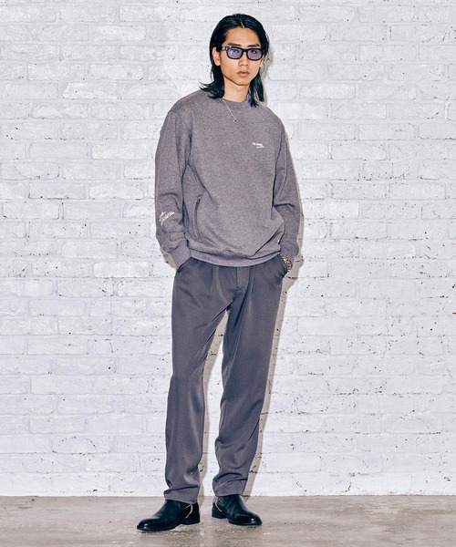 CRIMIE(クライミー)の「SMALL LOGO CREW NECK SWEAT(スウェット・メンズ・ブラック/チャコールグレー・M/L/XL/XXL/S)」の13枚目の写真