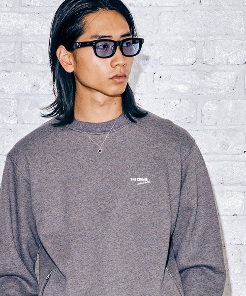 CRIMIE(クライミー)の「SMALL LOGO CREW NECK SWEAT(スウェット・メンズ・ブラック/チャコールグレー・M/L/XL/XXL/S)」の14枚目の写真