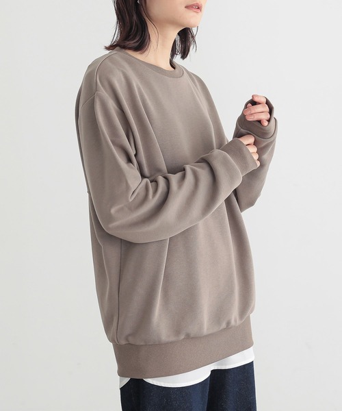 osharewalker(オシャレウォーカー)の「『切替ステッチ微配色スウェット』(スウェット・レディース・ブラック/グレイッシュベージュ/グレイッシュブルー・2/3)」の22枚目の写真