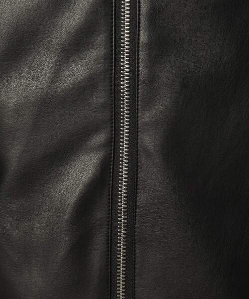 tk.TAKEO KIKUCHI（ティーケータケオキクチ）の「◆【WEB限定】シンセティックレザーシングルライダースジャケット（ライダースジャケット・メンズ・ブラック・01/03/02/05/04）」の7枚目の写真
