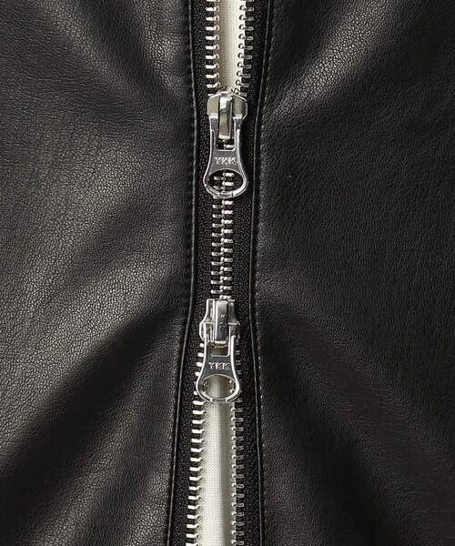 tk.TAKEO KIKUCHI（ティーケータケオキクチ）の「◆【WEB限定】シンセティックレザーシングルライダースジャケット（ライダースジャケット・メンズ・ブラック・01/03/02/05/04）」の9枚目の写真