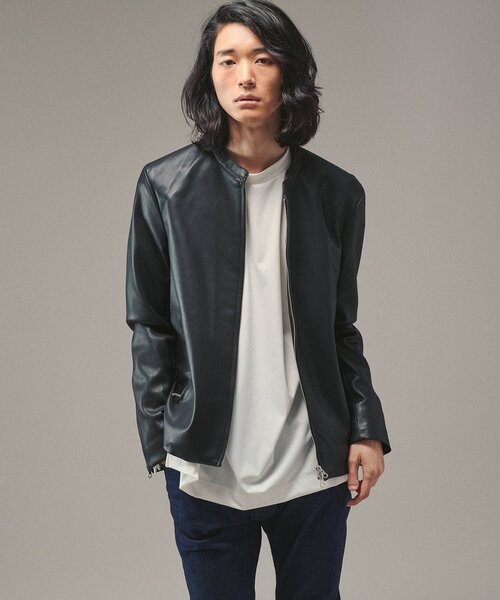 tk.TAKEO KIKUCHI（ティーケータケオキクチ）の「◆【WEB限定】シンセティックレザーシングルライダースジャケット（ライダースジャケット・メンズ・ブラック・01/03/02/05/04）」の13枚目の写真