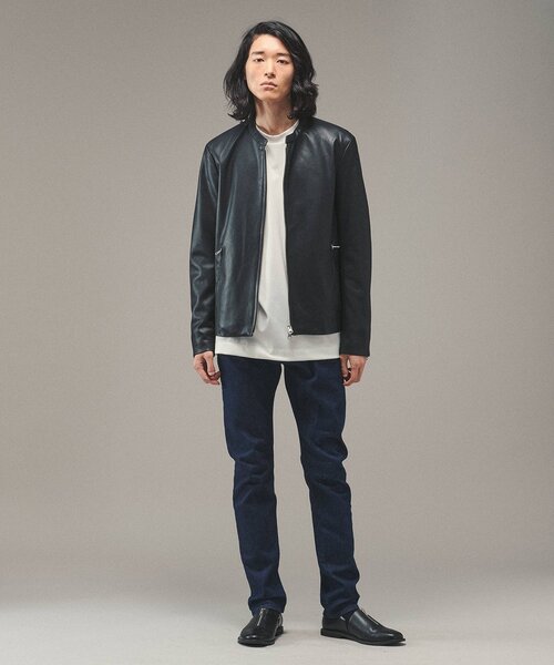 tk.TAKEO KIKUCHI（ティーケータケオキクチ）の「◆【WEB限定】シンセティックレザーシングルライダースジャケット（ライダースジャケット・メンズ・ブラック・01/03/02/05/04）」の5枚目の写真