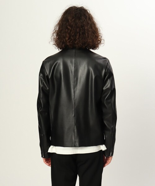 tk.TAKEO KIKUCHI（ティーケータケオキクチ）の「◆【WEB限定】シンセティックレザーシングルライダースジャケット（ライダースジャケット・メンズ・ブラック・01/03/02/05/04）」の10枚目の写真