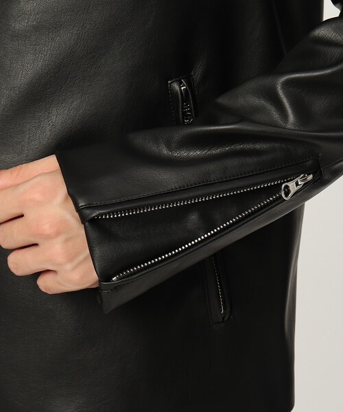 tk.TAKEO KIKUCHI（ティーケータケオキクチ）の「◆【WEB限定】シンセティックレザーシングルライダースジャケット（ライダースジャケット・メンズ・ブラック・01/03/02/05/04）」の17枚目の写真
