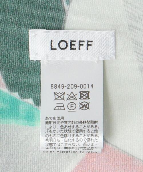 LOEFF（ロエフ）の「＜LOEFF（ロエフ）＞シルク プリント スカーフ（バンダナ/スカーフ・レディース・ライム・FREE）」の4枚目の写真