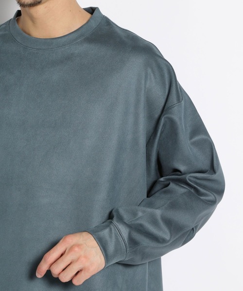 niko and...(ニコアンド)の「ツイルフェイクスウェードポンチプルオーバー(スウェット・メンズ・オレンジ/ブルー/アイボリー/チャコール・MEDIUM/LARGE)」の17枚目の写真