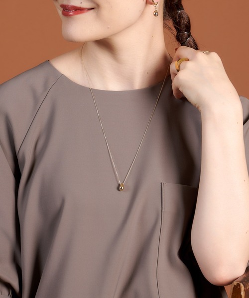 ear PAPILLONNER（イアパピヨネ）の「（WEB限定）ビーンズネックレス（ネックレス・レディース・シルバー/ゴールド・FREE）」の9枚目の写真