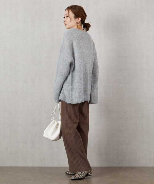 FREAK'S STORE（フリークスストア）の「▽【WEB限定】ワイドリブイージーニットパンツ（その他パンツ・レディース・ナチュラル/ブラック/ブラウン/マスタード/オリーブ・SMALL/MEDIUM）」の12枚目の写真