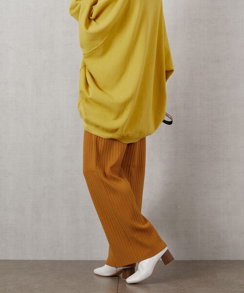 FREAK'S STORE（フリークスストア）の「▽【WEB限定】ワイドリブイージーニットパンツ（その他パンツ・レディース・ナチュラル/ブラック/ブラウン/マスタード/オリーブ・SMALL/MEDIUM）」の17枚目の写真