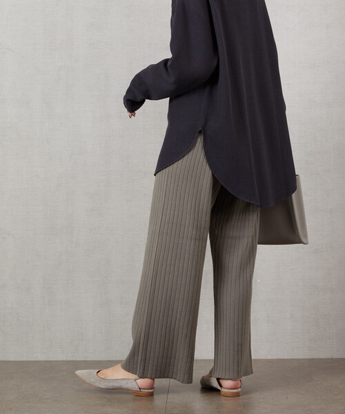 FREAK'S STORE（フリークスストア）の「▽【WEB限定】ワイドリブイージーニットパンツ（その他パンツ・レディース・ナチュラル/ブラック/ブラウン/マスタード/オリーブ・SMALL/MEDIUM）」の21枚目の写真