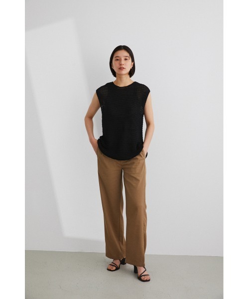 STYLEMIXER(スタイルミキサー)の「リラックスタックパンツ(その他パンツ・レディース・ブラウン/ブルー/ブラック・SMALL/MEDIUM)」の3枚目の写真