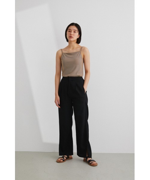 STYLEMIXER(スタイルミキサー)の「リラックスタックパンツ(その他パンツ・レディース・ブラウン/ブルー/ブラック・SMALL/MEDIUM)」の5枚目の写真