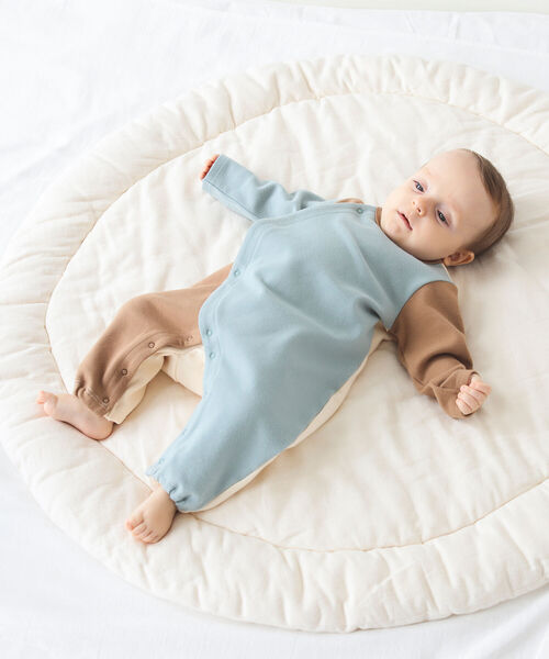 こども ビームス（コドモビームス）の「こども ビームス / クレイジー カバーオール 21（60～70㎝）（ロンパース・キッズ・ミント/ピンク・60/70）」の2枚目の写真