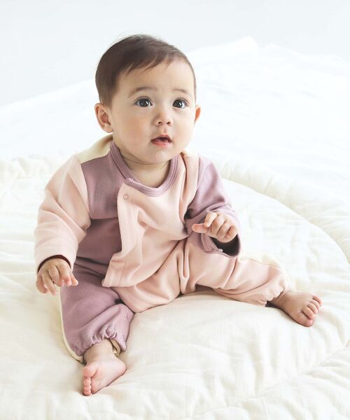 こども ビームス（コドモビームス）の「こども ビームス / クレイジー カバーオール 21（60～70㎝）（ロンパース・キッズ・ミント/ピンク・60/70）」の4枚目の写真