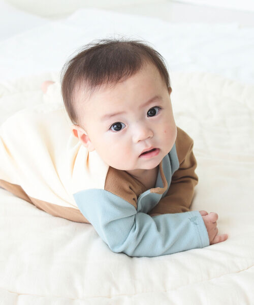 こども ビームス（コドモビームス）の「こども ビームス / クレイジー カバーオール 21（60～70㎝）（ロンパース・キッズ・ミント/ピンク・60/70）」の9枚目の写真