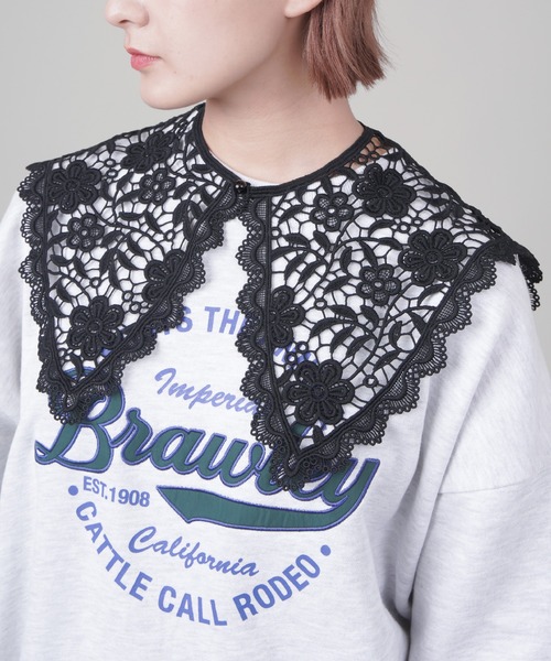 SPINNS（スピンズ）の「レースデザイン付け襟（付け襟・レディース・ホワイト/ブラック/ホワイト系その他2/ホワイト系その他3/ホワイト系その他/ブラック系その他・ONESIZE）」の11枚目の写真