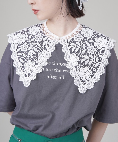 SPINNS（スピンズ）の「レースデザイン付け襟（付け襟・レディース・ホワイト/ブラック/ホワイト系その他2/ホワイト系その他3/ホワイト系その他/ブラック系その他・ONESIZE）」の14枚目の写真