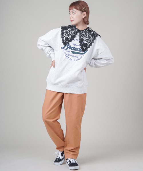 SPINNS（スピンズ）の「レースデザイン付け襟（付け襟・レディース・ホワイト/ブラック/ホワイト系その他2/ホワイト系その他3/ホワイト系その他/ブラック系その他・ONESIZE）」の9枚目の写真