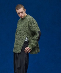 UNITED TOKYO | ジップアシメオーバーサイズニットプルオーバー(ニット/セーター)