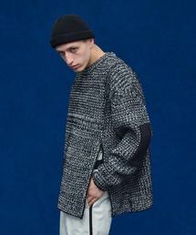 UNITED TOKYO | ジップアシメオーバーサイズニットプルオーバー(ニット/セーター)