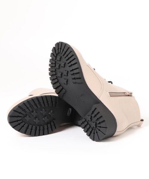 Mafmof（マフモフ）の「Mafmof(マフモフ) 雨晴れ兼用♪防水タンクソールレースアップ ブーツ（ブーツ・レディース・ブラック/グレー/ダークブラウン/アイボリー・LL/S/M/L）」の11枚目の写真