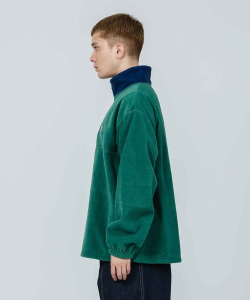 XLARGE（エクストララージ）の「HALF ZIP FLEECE PULLOVER（その他トップス・メンズ・ブラック/ベージュ/グリーン・S/M/L/XL）」の4枚目の写真