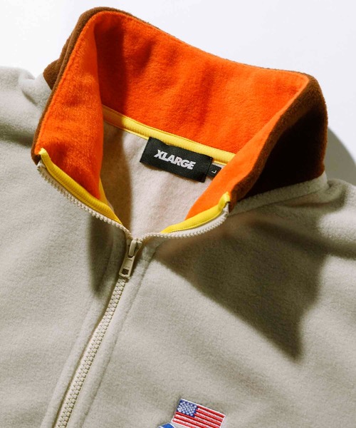 XLARGE（エクストララージ）の「HALF ZIP FLEECE PULLOVER（その他トップス・メンズ・ブラック/ベージュ/グリーン・S/M/L/XL）」の8枚目の写真