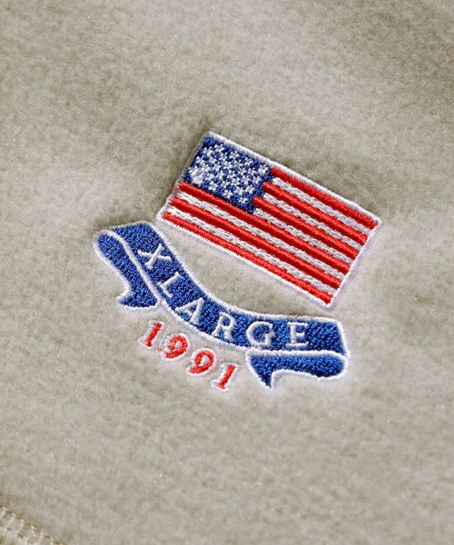 XLARGE（エクストララージ）の「HALF ZIP FLEECE PULLOVER（その他トップス・メンズ・ブラック/ベージュ/グリーン・S/M/L/XL）」の9枚目の写真