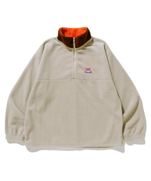 XLARGE（エクストララージ）の「HALF ZIP FLEECE PULLOVER（その他トップス・メンズ・ブラック/ベージュ/グリーン・S/M/L/XL）」の17枚目の写真