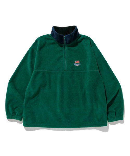 XLARGE（エクストララージ）の「HALF ZIP FLEECE PULLOVER（その他トップス・メンズ・ブラック/ベージュ/グリーン・S/M/L/XL）」の18枚目の写真