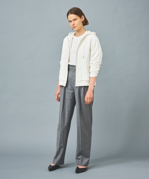 N.O.R.C（ノーク）の「スビンカシミヤ裏起毛ＺＩＰフーディー（スウェット・レディース・ブラック/オフホワイト/サーモンピンク・S/M）」の13枚目の写真