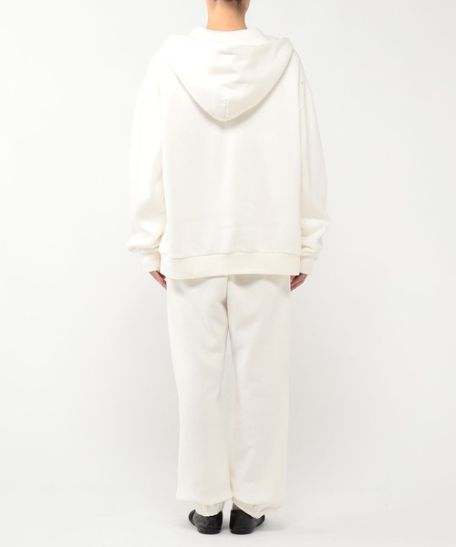 N.O.R.C（ノーク）の「スビンカシミヤ裏起毛ＺＩＰフーディー（スウェット・レディース・ブラック/オフホワイト/サーモンピンク・S/M）」の9枚目の写真