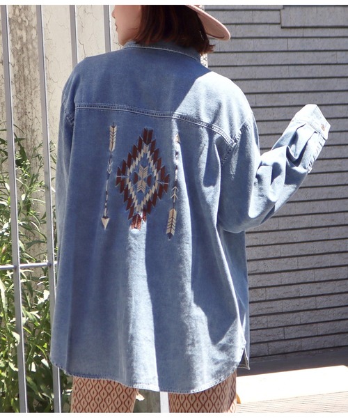 anap mimpi（アナップミンピ）の「オルテガ刺繍ケミカルデニム